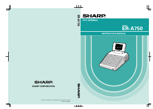 Handleiding Sharp ER-A750 Kassasysteem