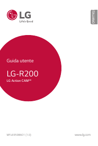Manuale LG R200 Action camera