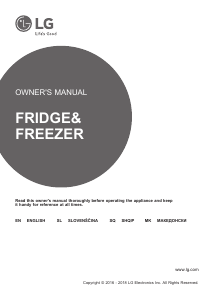 Manual LG GBP20PZCZS Fridge-Freezer