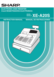 Manual de uso Sharp XE-A20S Caja registradora