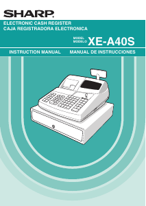 Manual de uso Sharp XE-A40S Caja registradora