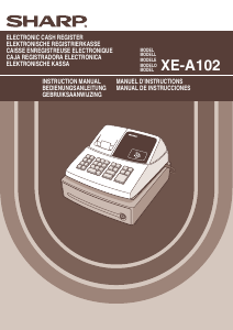 Manual de uso Sharp XE-A102 Caja registradora