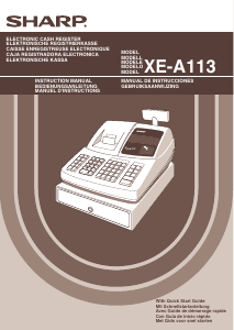 Manual de uso Sharp XE-A113 Caja registradora