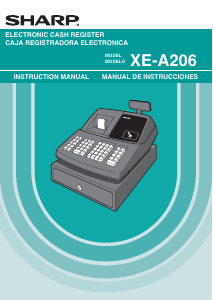 Manual de uso Sharp XE-A206 Caja registradora