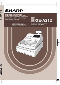 Handleiding Sharp XE-A212 Kassasysteem