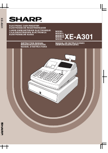Manual de uso Sharp XE-A301 Caja registradora