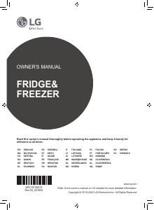 Manual LG GBB569NSAFB Fridge-Freezer