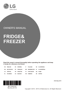 Manual LG GTF916PZPZD Frigorífico combinado
