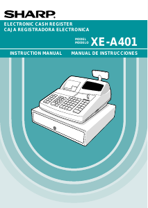 Manual de uso Sharp XE-A401 Caja registradora