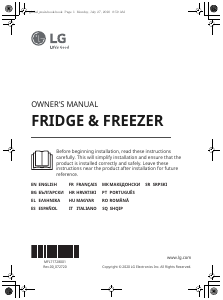 Manual LG GTB744PZHZD Fridge-Freezer