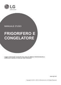 Manuale LG GBB59PZRVS Frigorifero-congelatore