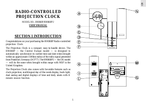 Manual Oregon RM868P Alarm Clock