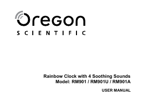 Manual de uso Oregon RM901 Despertador