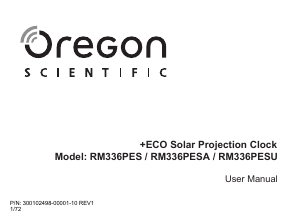 Manual Oregon RM336PES Despertador