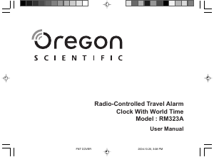 Manual Oregon RM323A Alarm Clock