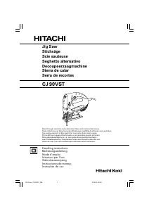 Mode d’emploi Hitachi CJ 90VST Scie sauteuse