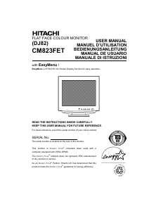 Mode d’emploi Hitachi CM823FET Moniteur