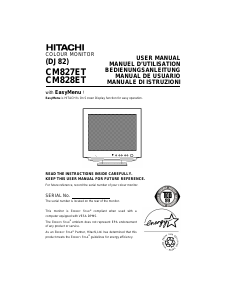 Mode d’emploi Hitachi CM827ET Moniteur