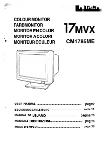 Mode d’emploi Hitachi CM1785ME Moniteur