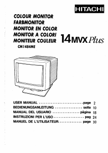 Mode d’emploi Hitachi CM1484ME Moniteur