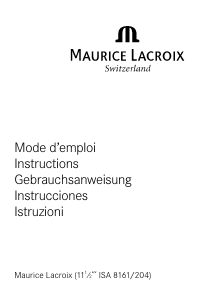 Mode d’emploi Maurice Lacroix LC 1048 Mécanisme