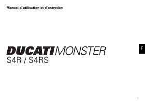 Mode d’emploi Ducati S4RS Monster (2007) Moto