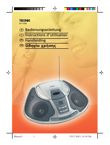 Handleiding Tronic KH 7000 Stereoset