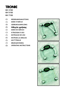 Käyttöohje Tronic KH 3150 Henkilövaaka