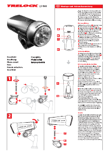 Manual de uso Trelock LS 600 Faro bicicleta