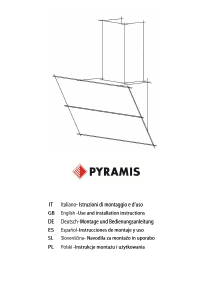 Manuale Pyramis Piegro Cappa da cucina