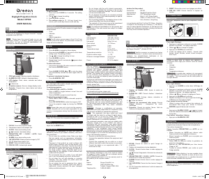 OREGON SCIENTIFIC TW223 USER MANUAL Pdf Download