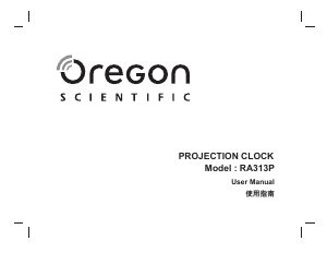 Manual Oregon RA313P Alarm Clock