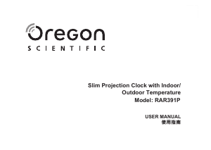 Handleiding Oregon RAR391P Wekker