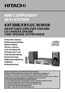 Manuale Hitachi AXF300UC Stereo set