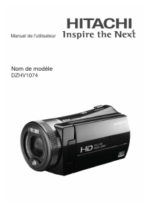 Mode d’emploi Hitachi DZ-HV1074 Caméscope