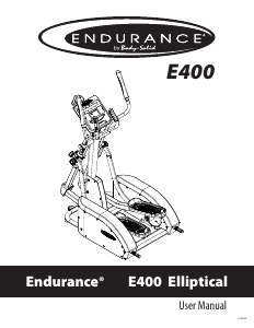 Bruksanvisning Endurance E400 Crosstrainer