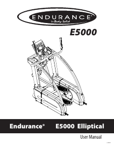 Manual Endurance E5000 Cross Trainer