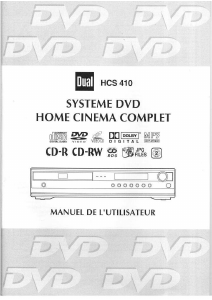 Mode d’emploi Dual HCS 410 Système home cinéma