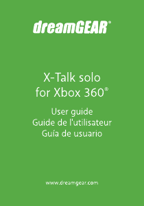 Manual de uso Dreamgear DG360-1721 X-Talk Solo (Xbox 360) Headset