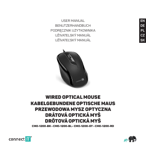 Manual Connect IT CMO-1200-BK Mouse