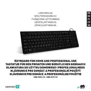 Návod Connect IT CKB-2100-CS Klávesnica