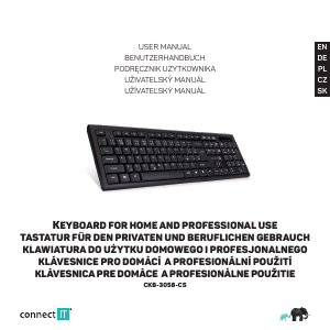 Návod Connect IT CKB-3058-CS Klávesnica