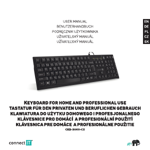 Manual Connect IT CKB-3060-CS Keyboard