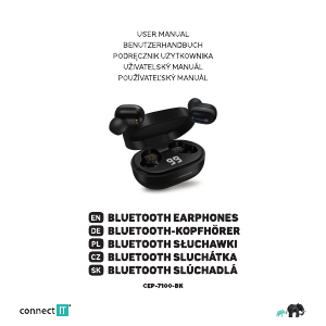 Manual Connect IT CEP-7100-BK Headphone