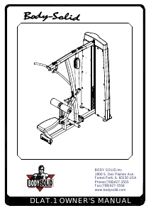 Manual Body-Solid DLAT-SF Multi-gym