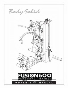 Handleiding Body-Solid F600 Fitnessapparaat