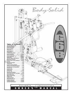 Manual Body-Solid G6BR Multi-gym