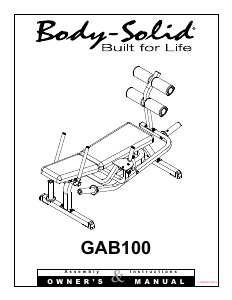 Manual Body-Solid GAB100 Multi-gym