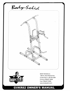 Manual Body-Solid GVKR82 Multi-gym