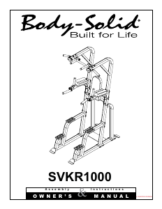 Manual Body-Solid SVKR1000 Multi-gym